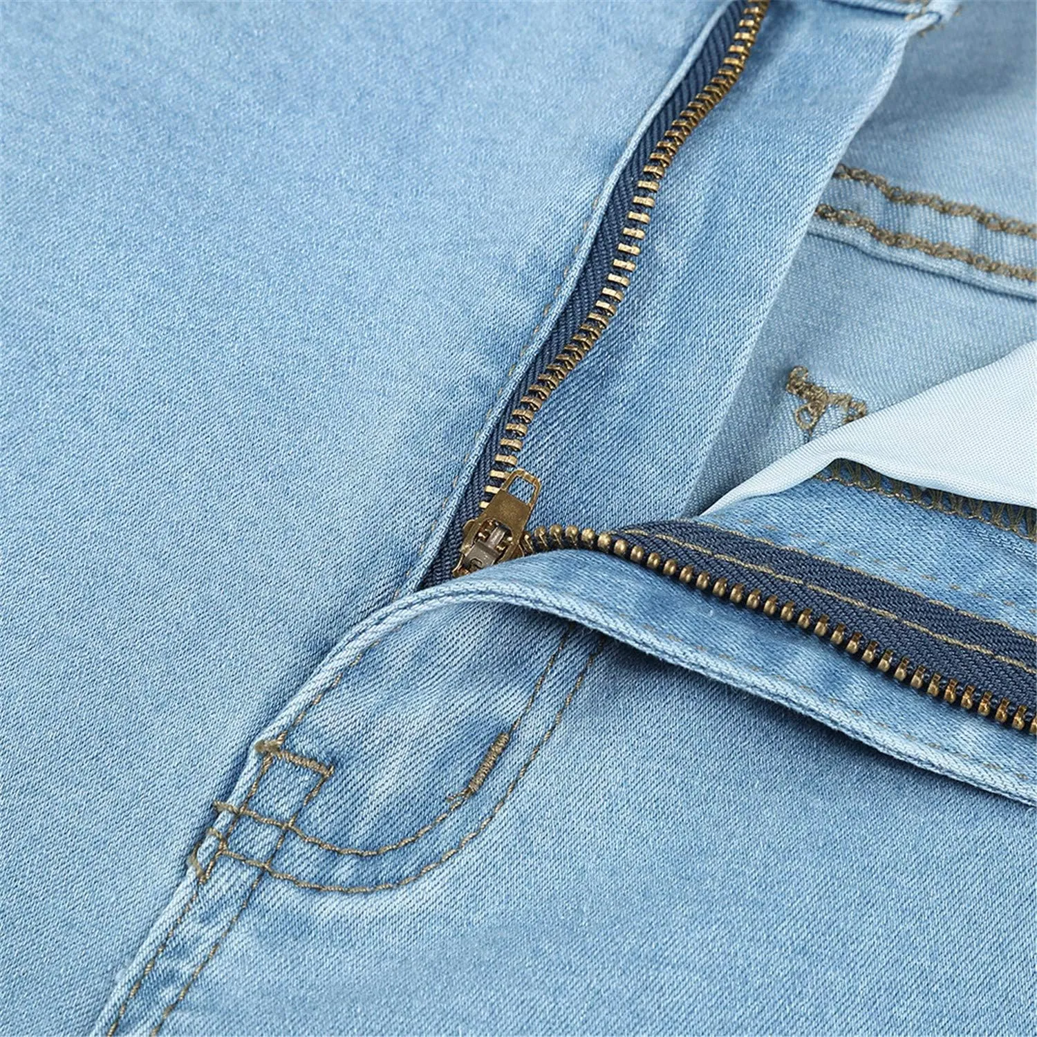 Andongnywell Womens Skinny Jeans High Waisted Stretch Slim Denim Butt Lift Pencil Pants Trousers with Pocket Zipper