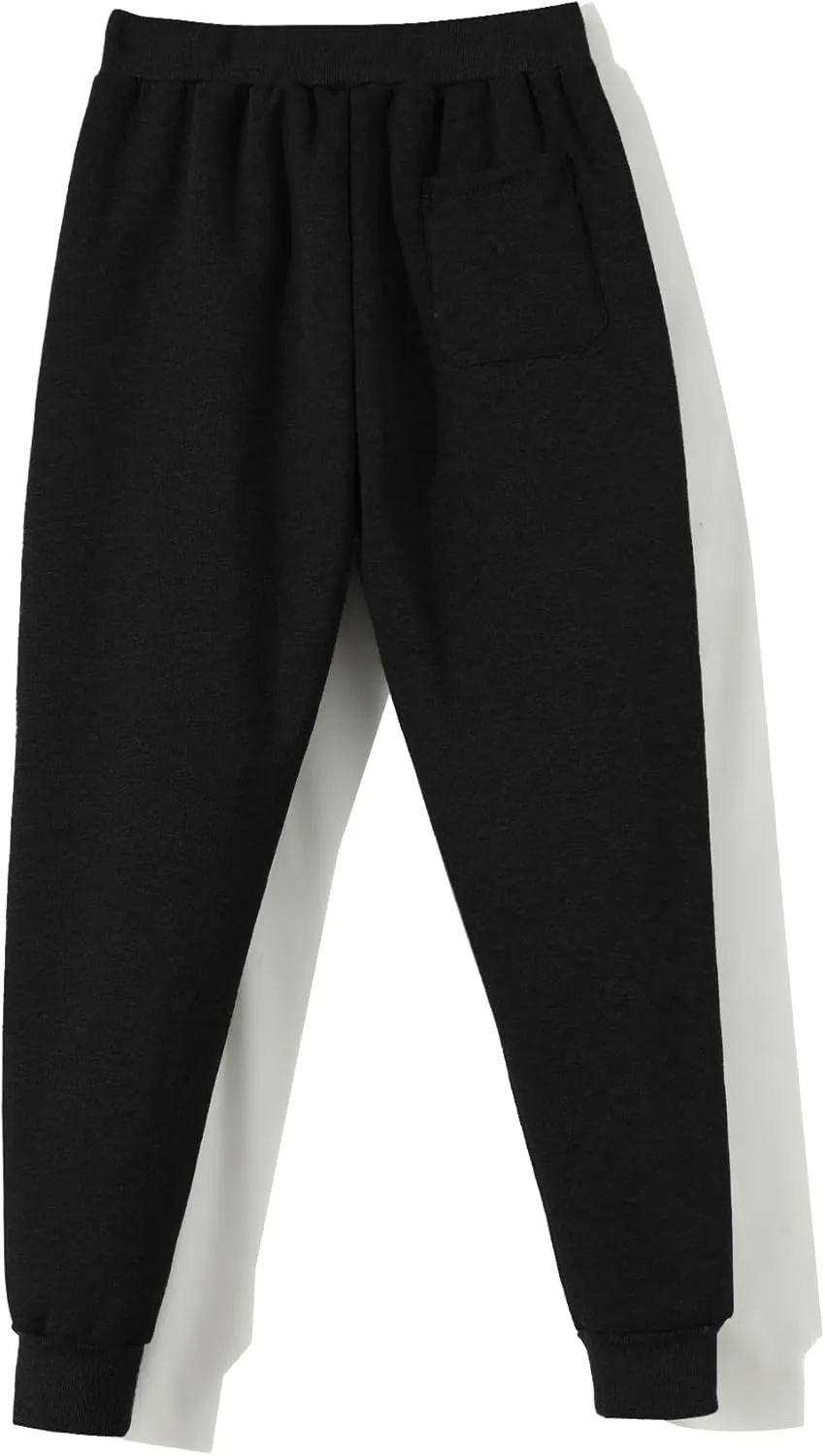 Aprsfn Men's Winter Thick Berber Fleece Sherpa Lined Active Sweatpants Brushed Jogger Pants