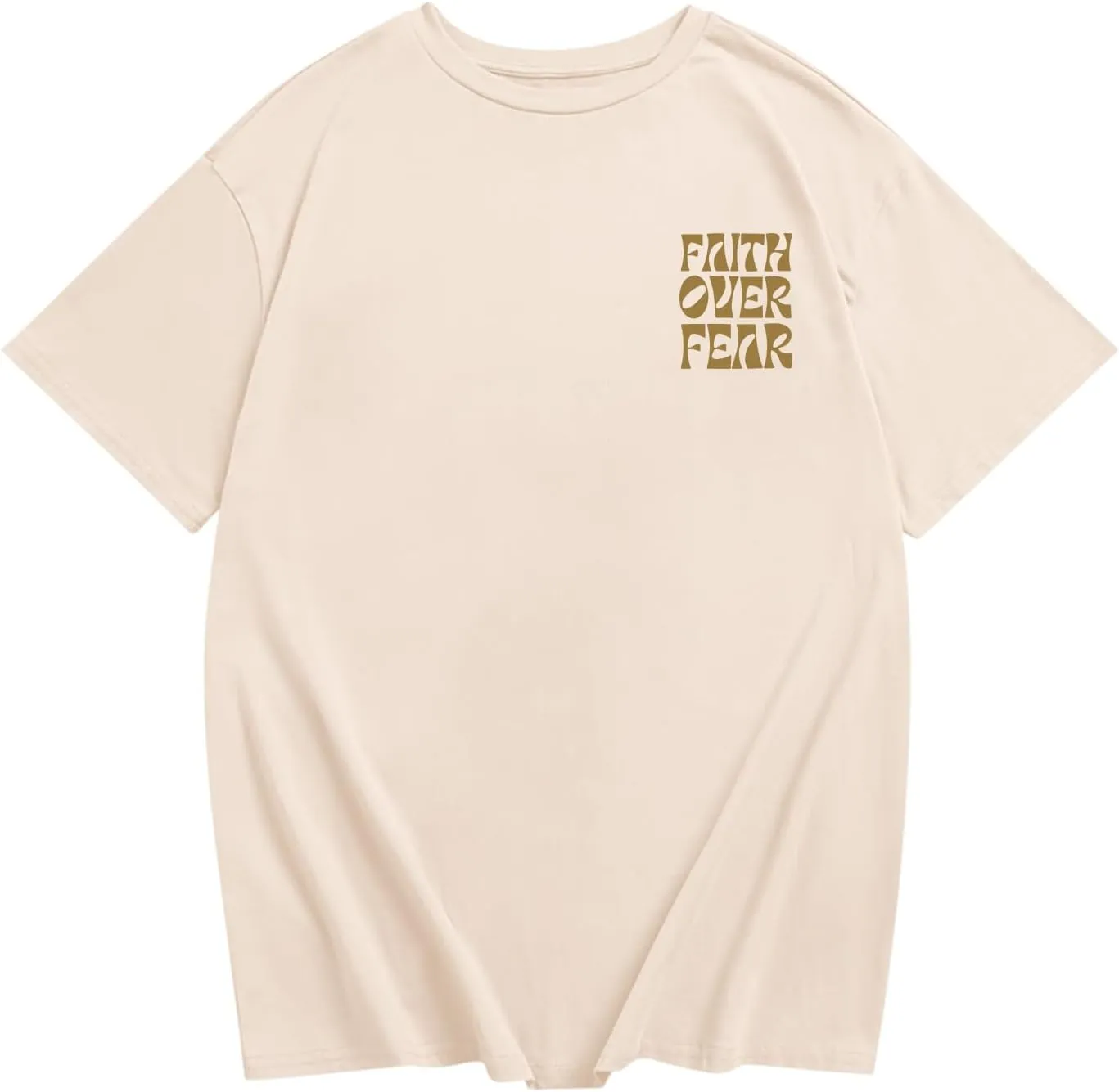 Boys Faith Over Fear Shirt Christian Jesus T Shirts for Kids Religious Inspirational Bible Verse Graphic Tees Tops