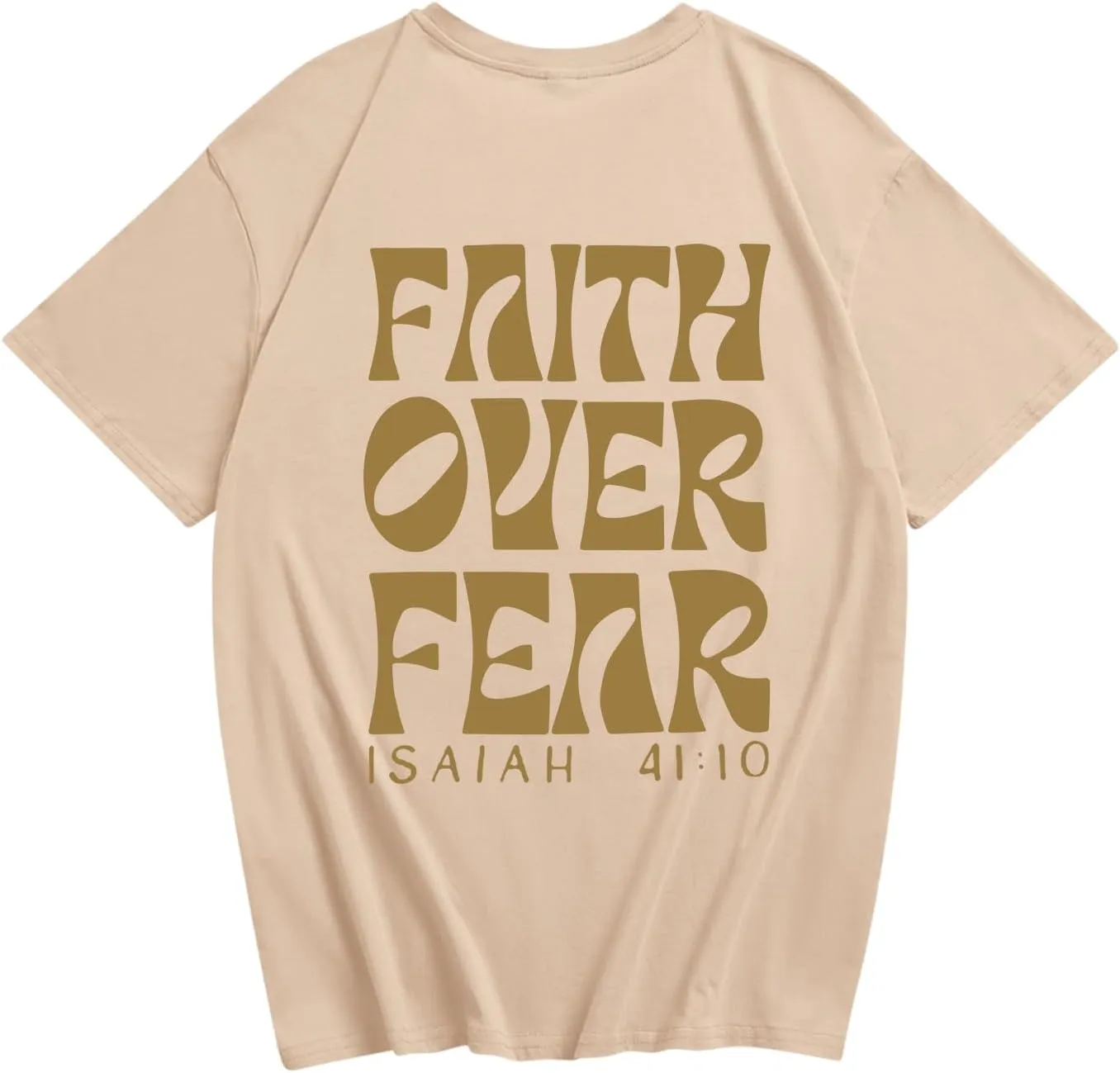 Boys Faith Over Fear Shirt Christian Jesus T Shirts for Kids Religious Inspirational Bible Verse Graphic Tees Tops