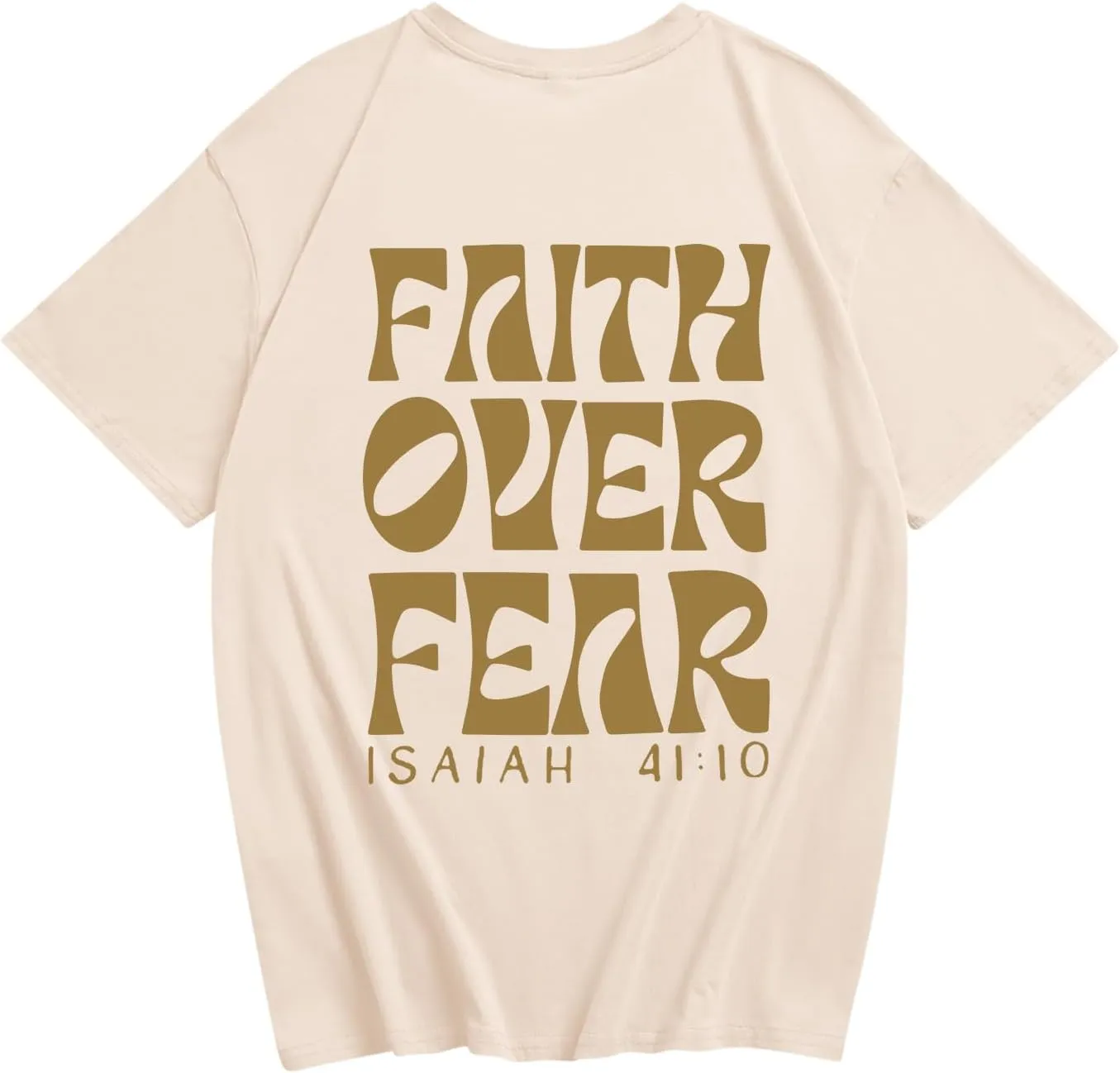 Boys Faith Over Fear Shirt Christian Jesus T Shirts for Kids Religious Inspirational Bible Verse Graphic Tees Tops
