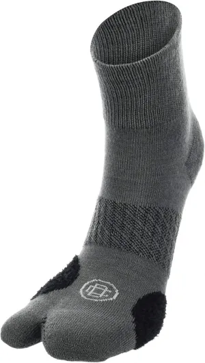 Doctor's Choice Bunion Corrector Socks with Split Toe Separator & Soft Cushioning for Hallux Valgus, Women's Bunion Socks (Charcoal/Black, Medium) Women Shoe Size: 6-10