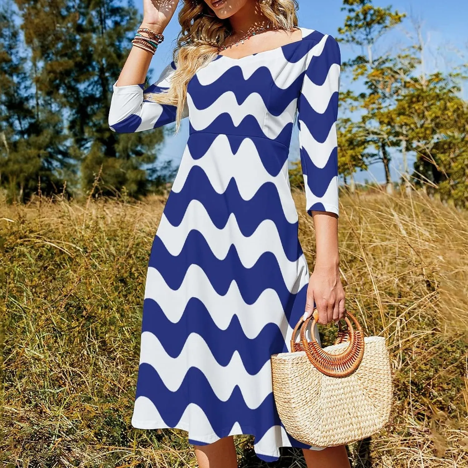 Dress Elegant Casual Long Dress British Indian Ocean Territory Flag Girls Summer Sunshine Beach Skirts for Womens M