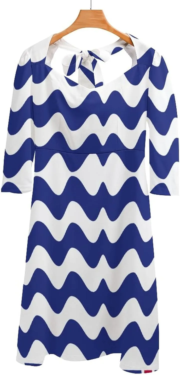 Dress Elegant Casual Long Dress British Indian Ocean Territory Flag Girls Summer Sunshine Beach Skirts for Womens M