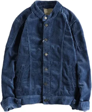 Haitpant Khaki Retro Motorcycle Style Washed Corduroy Jacket Man Slim-Fit Short Youth Coat