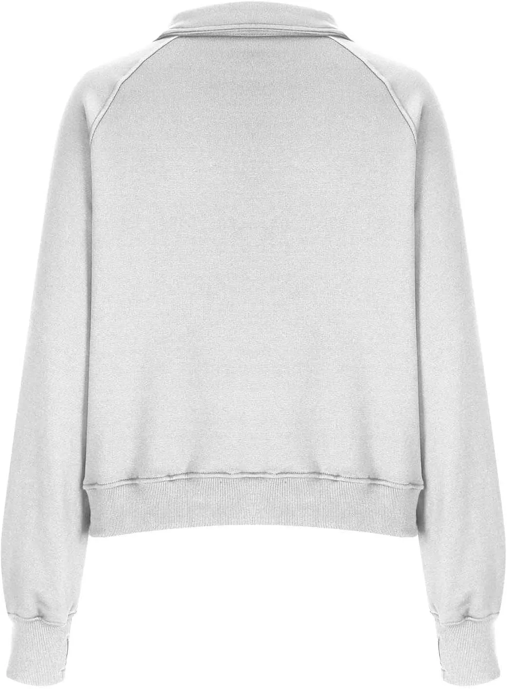 Half Zip Sweatshirt Women Fleece Trendy Crop Pullover Casual Sweaters With Pockets Fall Outfits Clothes Thumb Hole