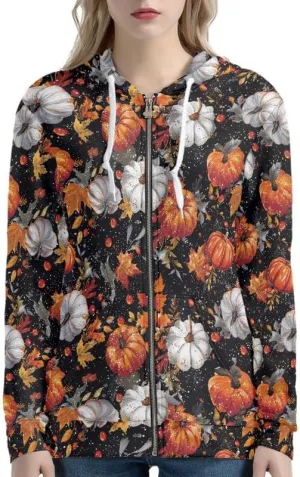 Irisjudy Chinese Loong Women Zip Up Hoodie Purple Skull Fall Outfits Pullover Hooded Hawaii Palm Tree Sweatshirt Running Coat