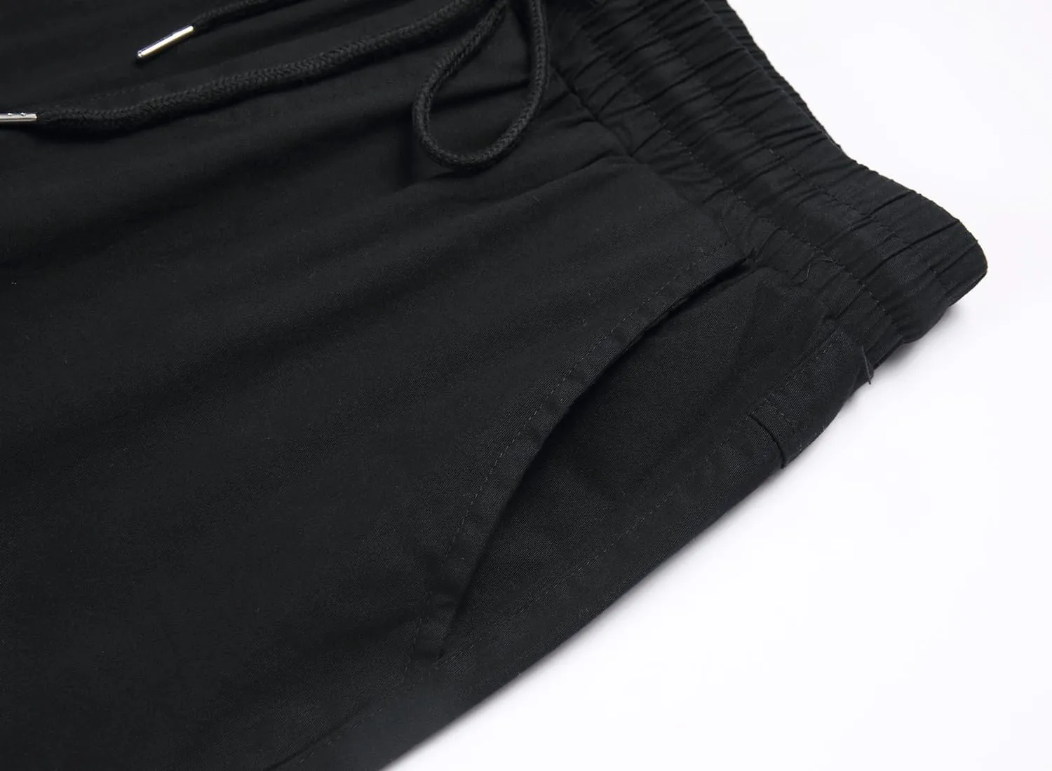 Mens Casual Cargo Joggers Pants Elastic Waist Slim Fit Stretch Chino Work Pants Twill Track Sweatpants Trousers