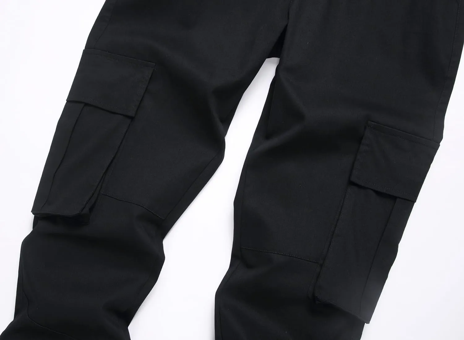 Mens Casual Cargo Joggers Pants Elastic Waist Slim Fit Stretch Chino Work Pants Twill Track Sweatpants Trousers