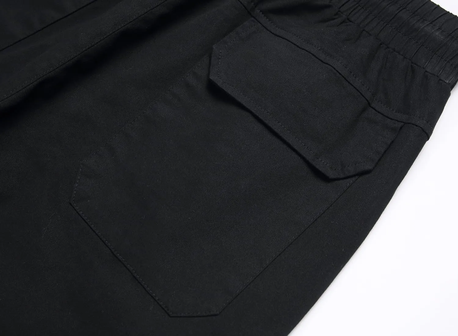 Mens Casual Cargo Joggers Pants Elastic Waist Slim Fit Stretch Chino Work Pants Twill Track Sweatpants Trousers