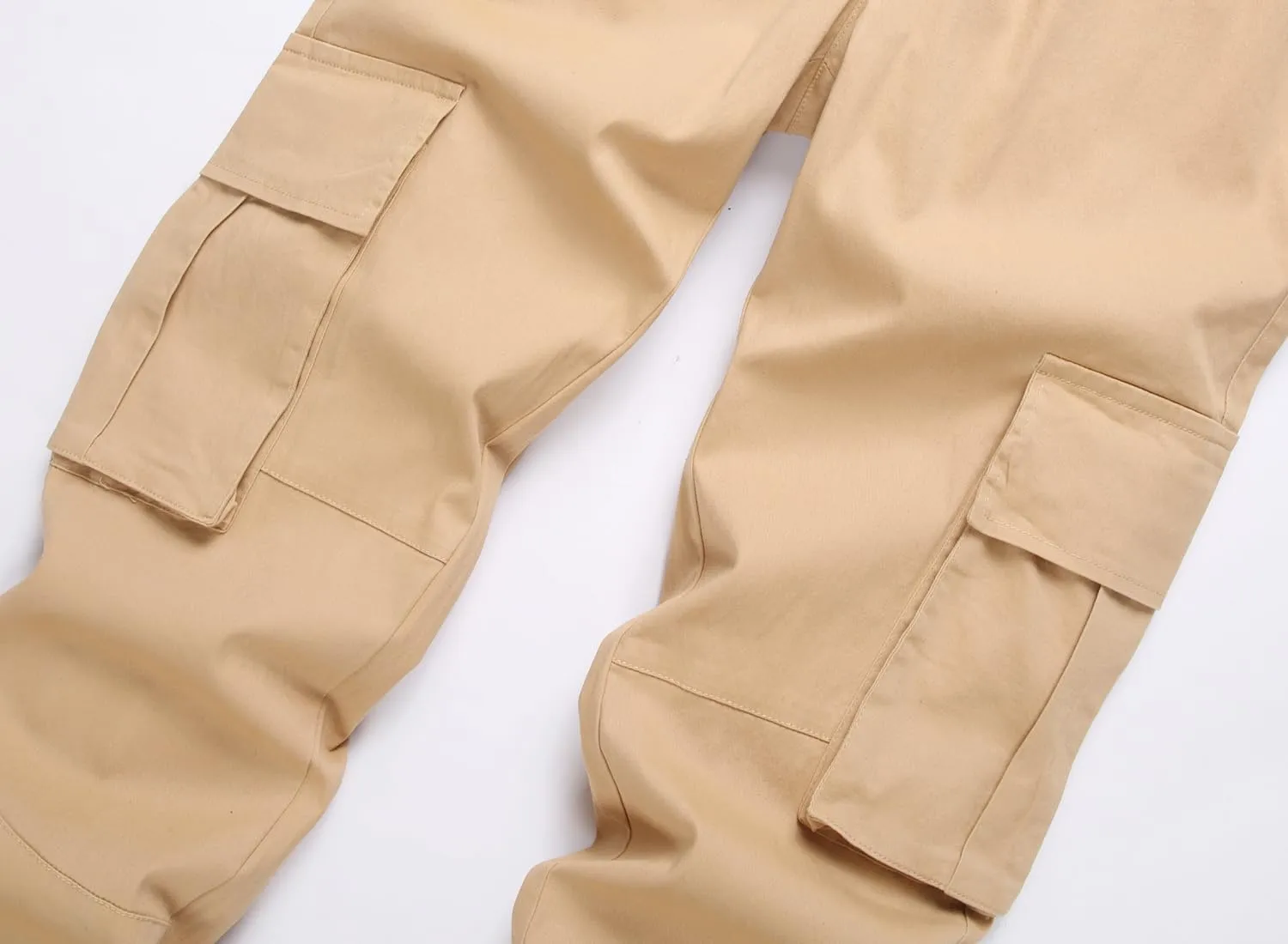 Mens Casual Cargo Joggers Pants Elastic Waist Slim Fit Stretch Chino Work Pants Twill Track Sweatpants Trousers