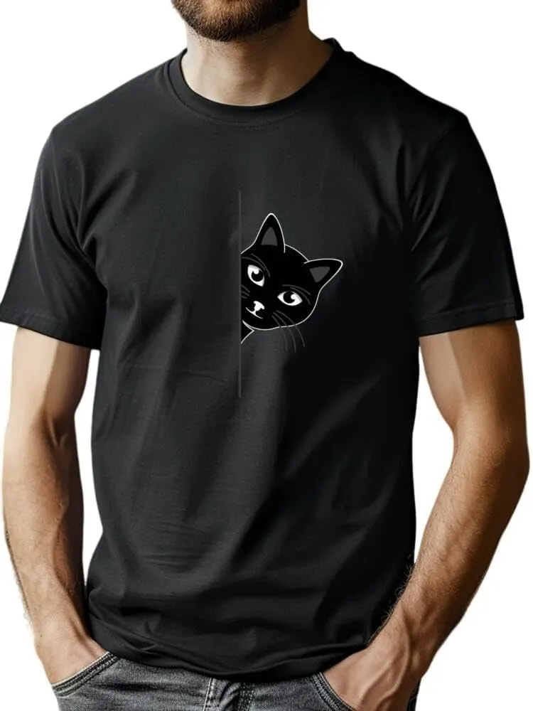 Men's Cotton Short Sleeve Tees Soft Fashion Print T-Shirts Casual Graphic Crewneck Tops