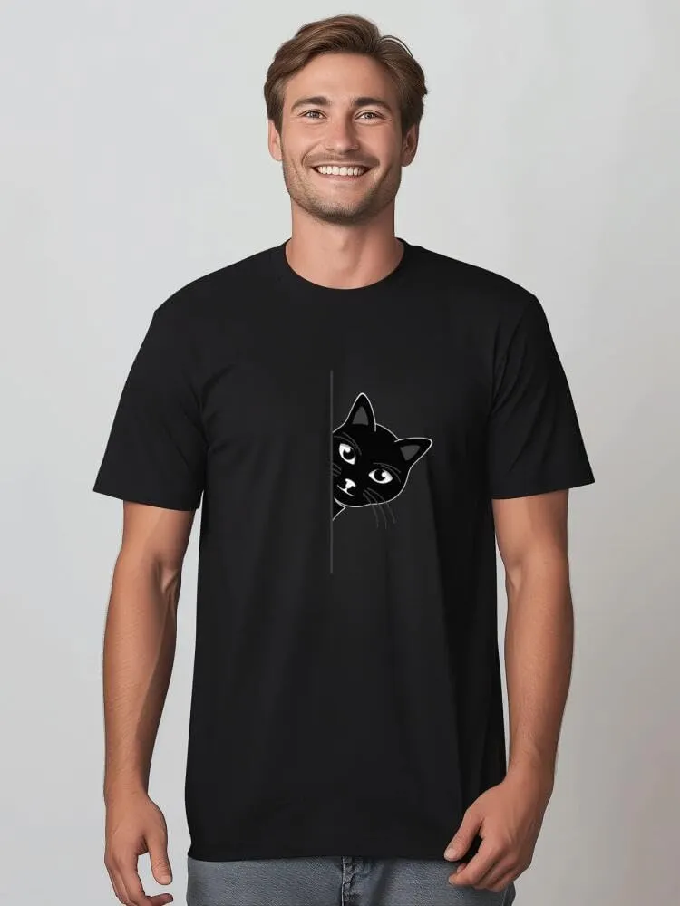 Men's Cotton Short Sleeve Tees Soft Fashion Print T-Shirts Casual Graphic Crewneck Tops