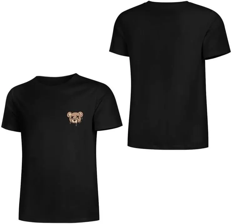 Men's Cotton Short Sleeve Tees Soft Fashion Print T-Shirts Casual Graphic Crewneck Tops