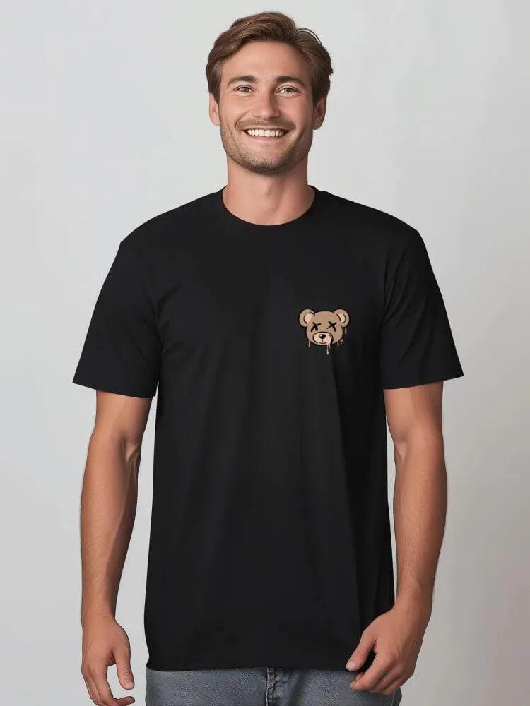 Men's Cotton Short Sleeve Tees Soft Fashion Print T-Shirts Casual Graphic Crewneck Tops