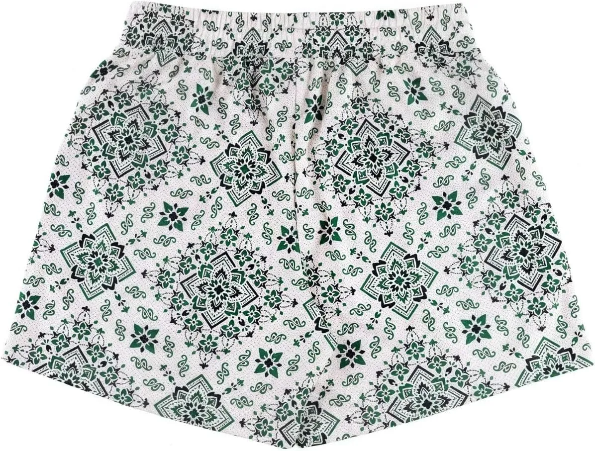 Men's Floral Basketball Shorts 4" Inseam - Lightweight Quick Dry Gym Shorts with Drawstring for Running, Workout & Casual