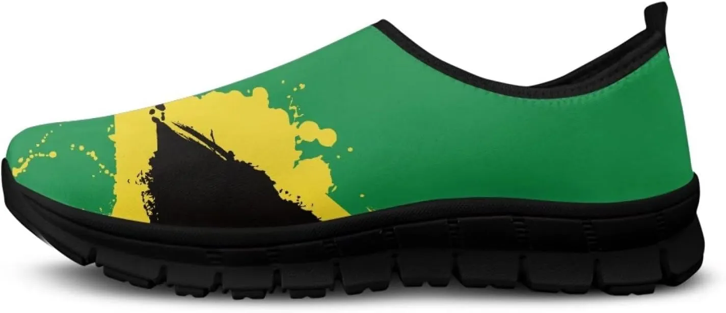 Mens Slip On Tennis Shoes Funny Print Comfortable Work Shoes for Men