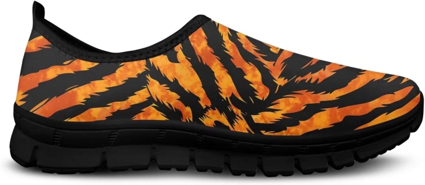 Mens Slip On Tennis Shoes Funny Print Comfortable Work Shoes for Men