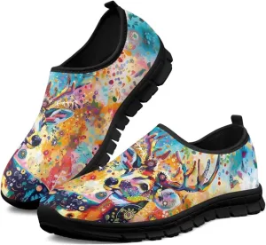 Mens Slip On Tennis Shoes Funny Print Comfortable Work Shoes for Men