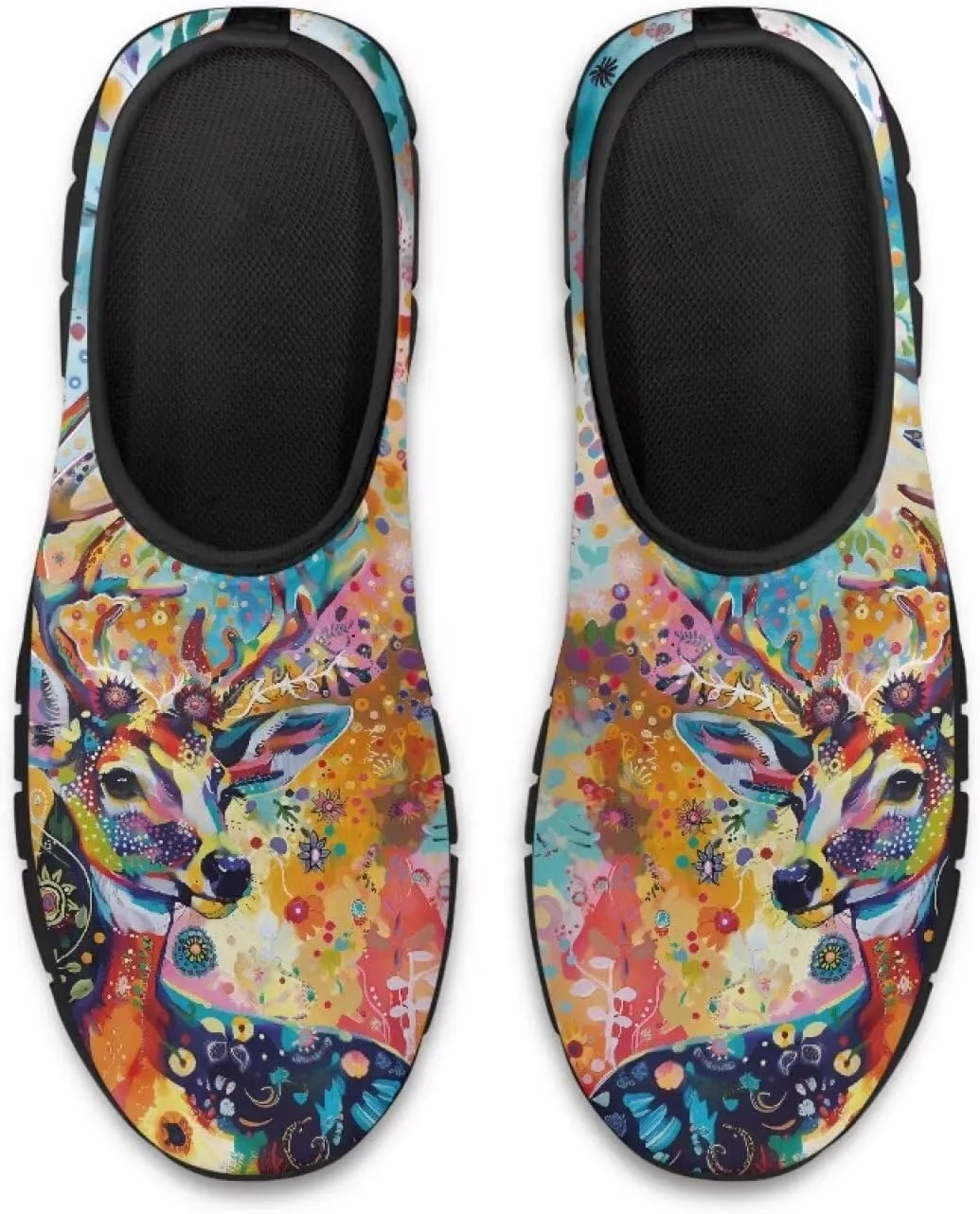 Mens Slip On Tennis Shoes Funny Print Comfortable Work Shoes for Men