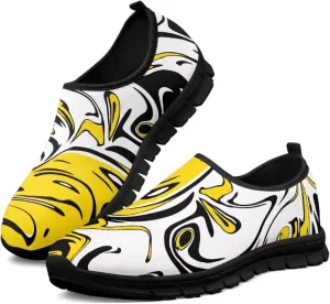 Mens Slip On Tennis Shoes Funny Print Comfortable Work Shoes for Men