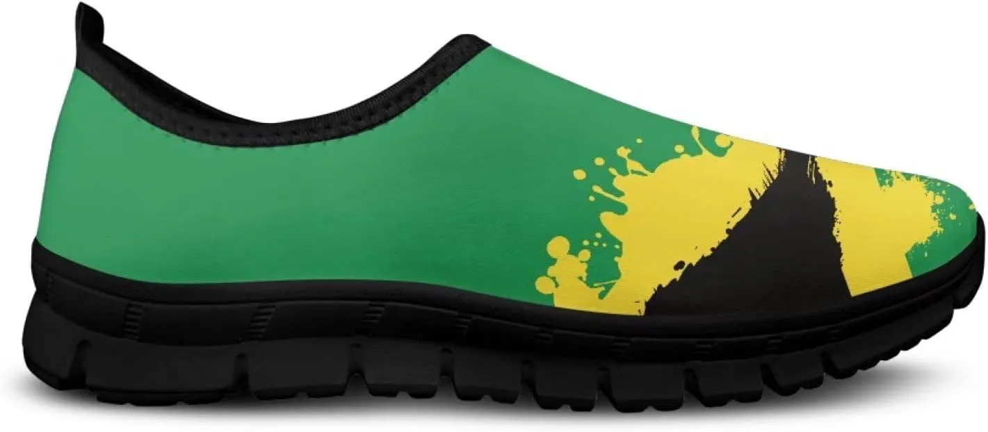Mens Slip On Tennis Shoes Funny Print Comfortable Work Shoes for Men