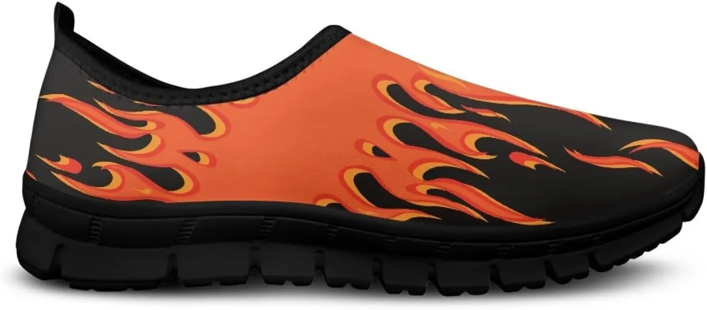 Mens Slip On Tennis Shoes Funny Print Comfortable Work Shoes for Men