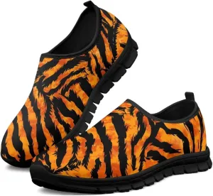 Mens Slip On Tennis Shoes Funny Print Comfortable Work Shoes for Men