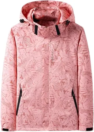 Mens Spring Lightweight Waterproof Jacket Raincoat For Hiking Travel With Removable Hood Windbreaker Jacket Top