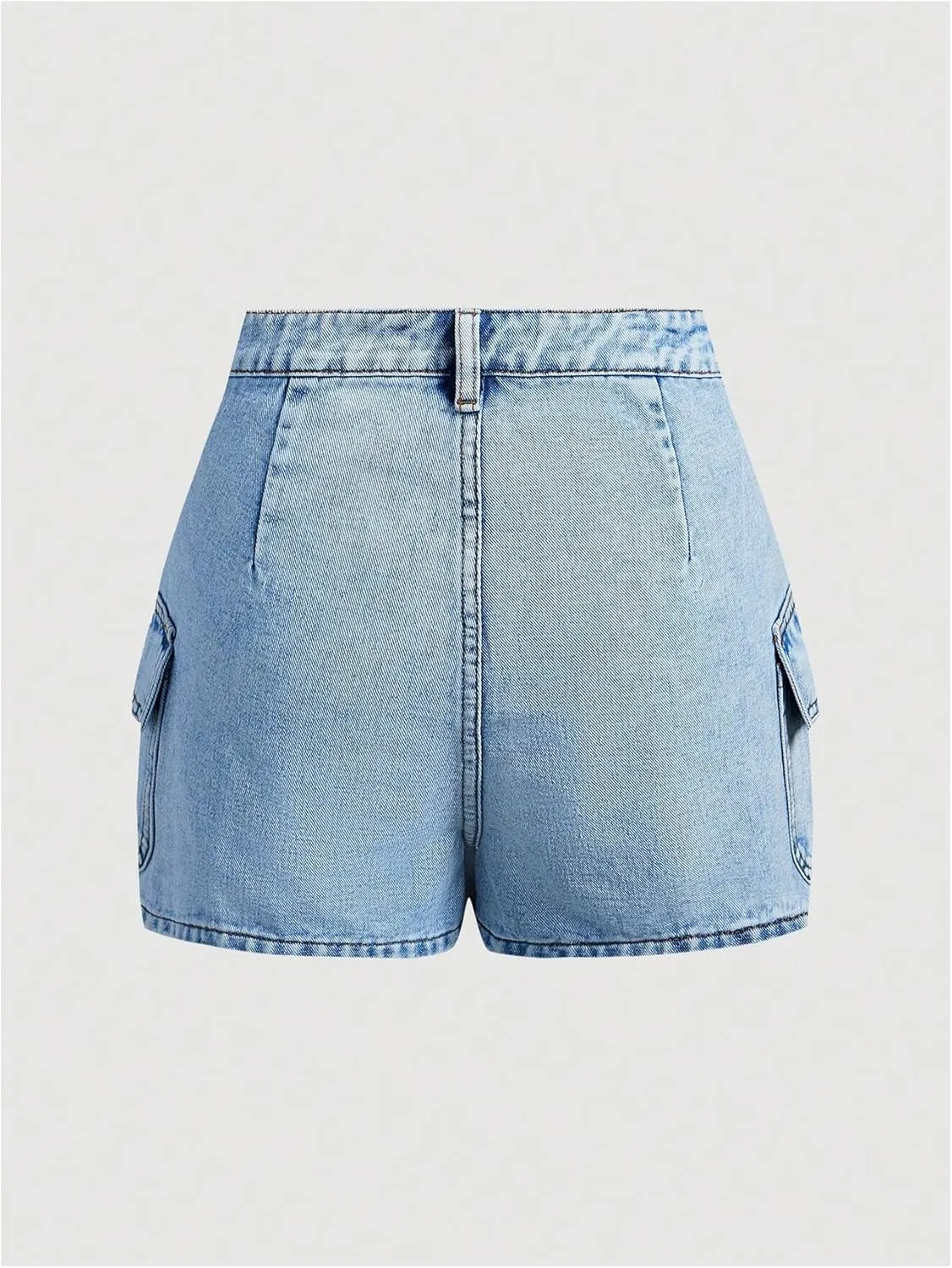 Milumia Women's Botton Front Denim Cargo Skorts Y2k Casual Jean Shorts with Pockets