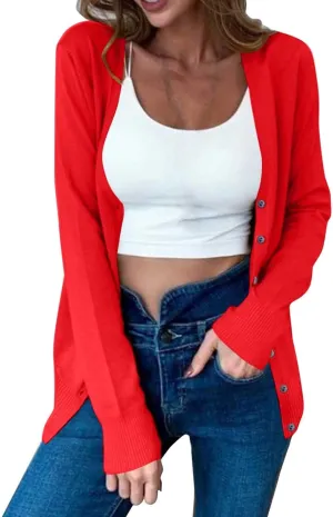 New Women's Sweater Cardigan V-Neck Long Sleeve Plus Oversize,Women's Cardigan Knitted Outer,2024 Fall&Winter