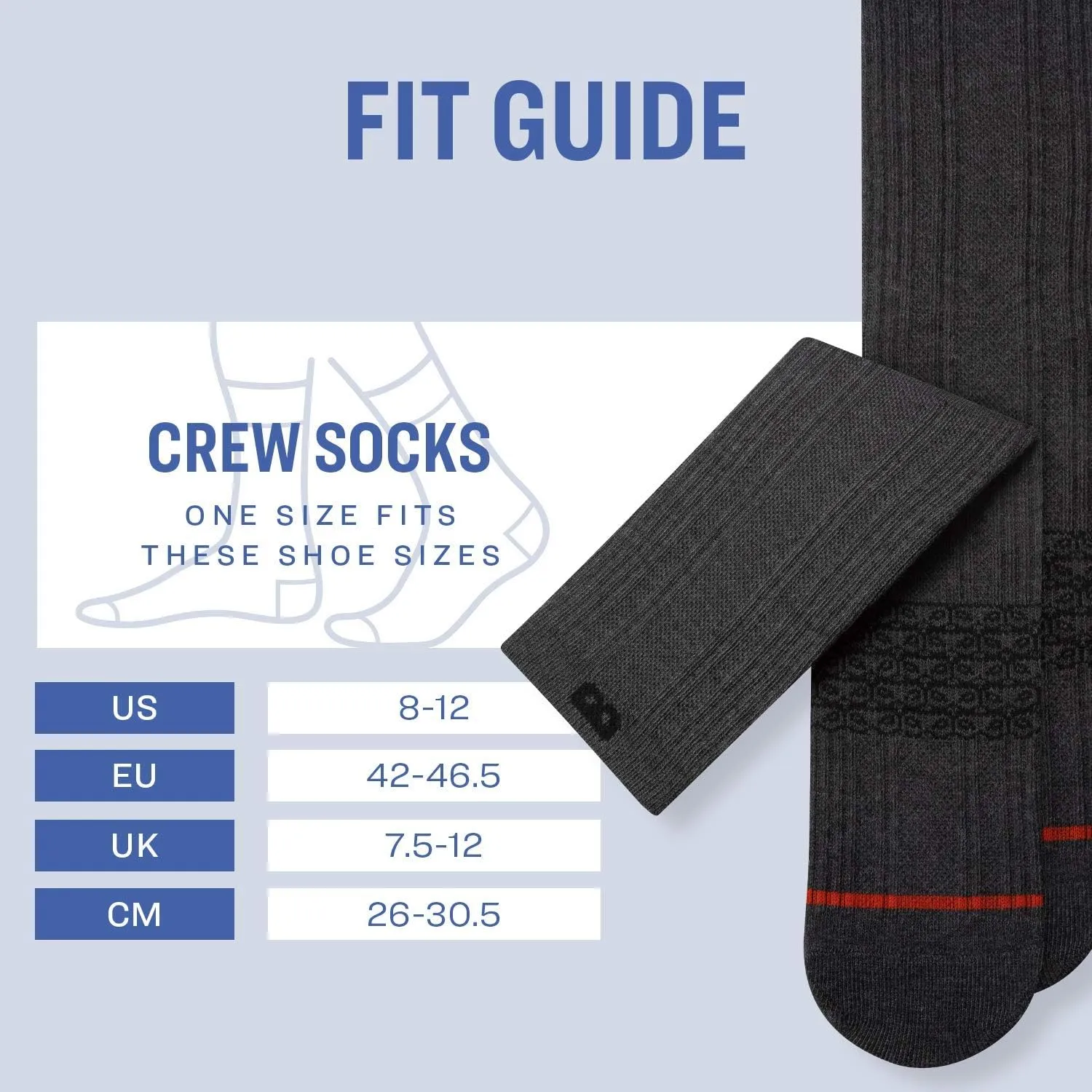 Pair of Thieves Men's Athletic Cotton Crew Socks - 6 Pack Cushioned Comfort Socks for Sports, Work & Casual Wear