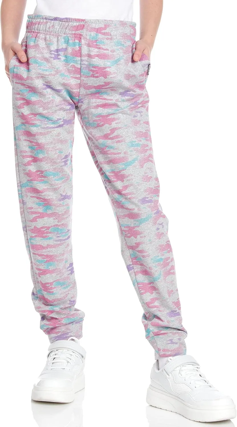 RBX Girls' Sweatpants - 2 Pack Active Fleece Joggers (Size: 4-16)