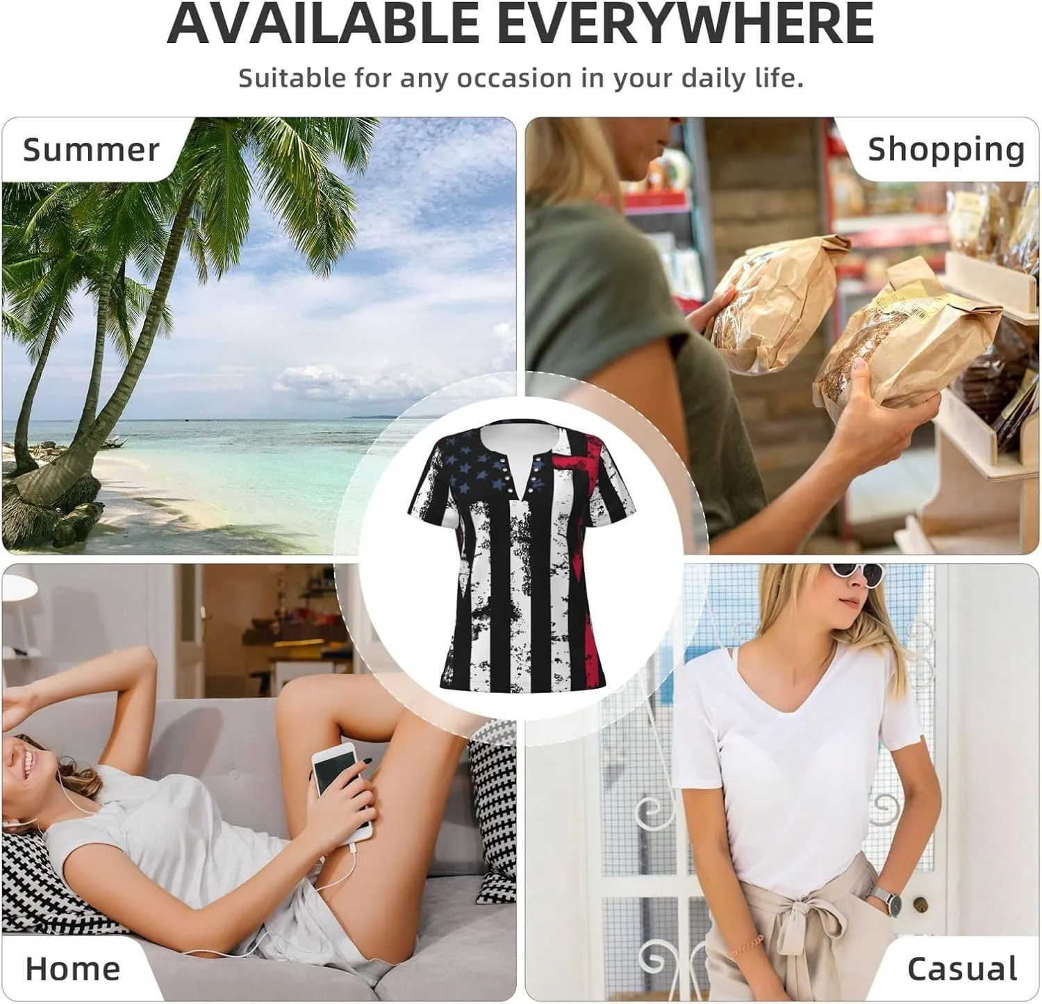 Retro American Football Womens Deep v Neck T-Shirts Short Sleeve Shirts Casual Tee Tops Slim Fit T-Shirt