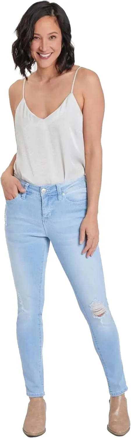 Royalty For Me Womens YMI Jeans Women's Wannabettabutt Mid Rise Skinny Jean