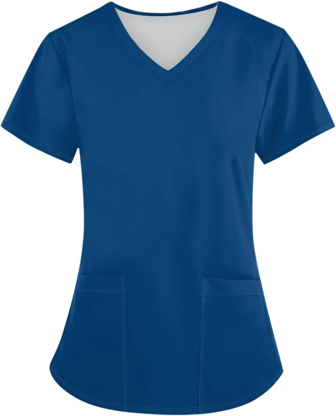 Scrubs for Women Set Jogger Nursing Uniform Stretch V-Neck Short Sleeve Top Cute Floral Animal Print Pants