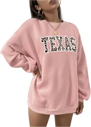 SOLY HUX Women's Sweatshirt Vintage Oversized Long Sleeve Tshirt Crewneck Graphic Pullover Top
