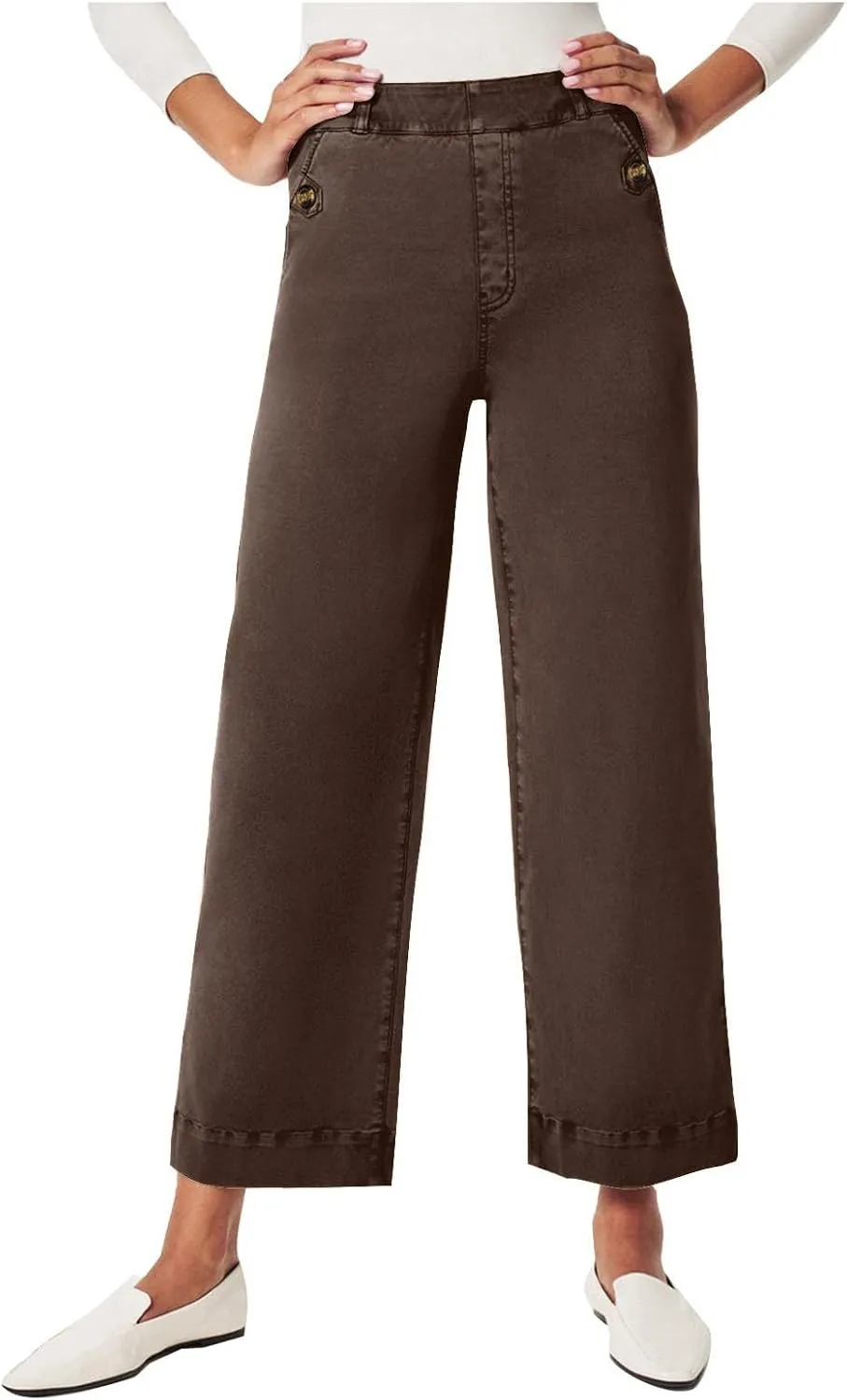 Straight Leg Jeans for Women High Stretch Bootcut Denim Pants Colorful Classic Ankle Jeans with Slant Pockets