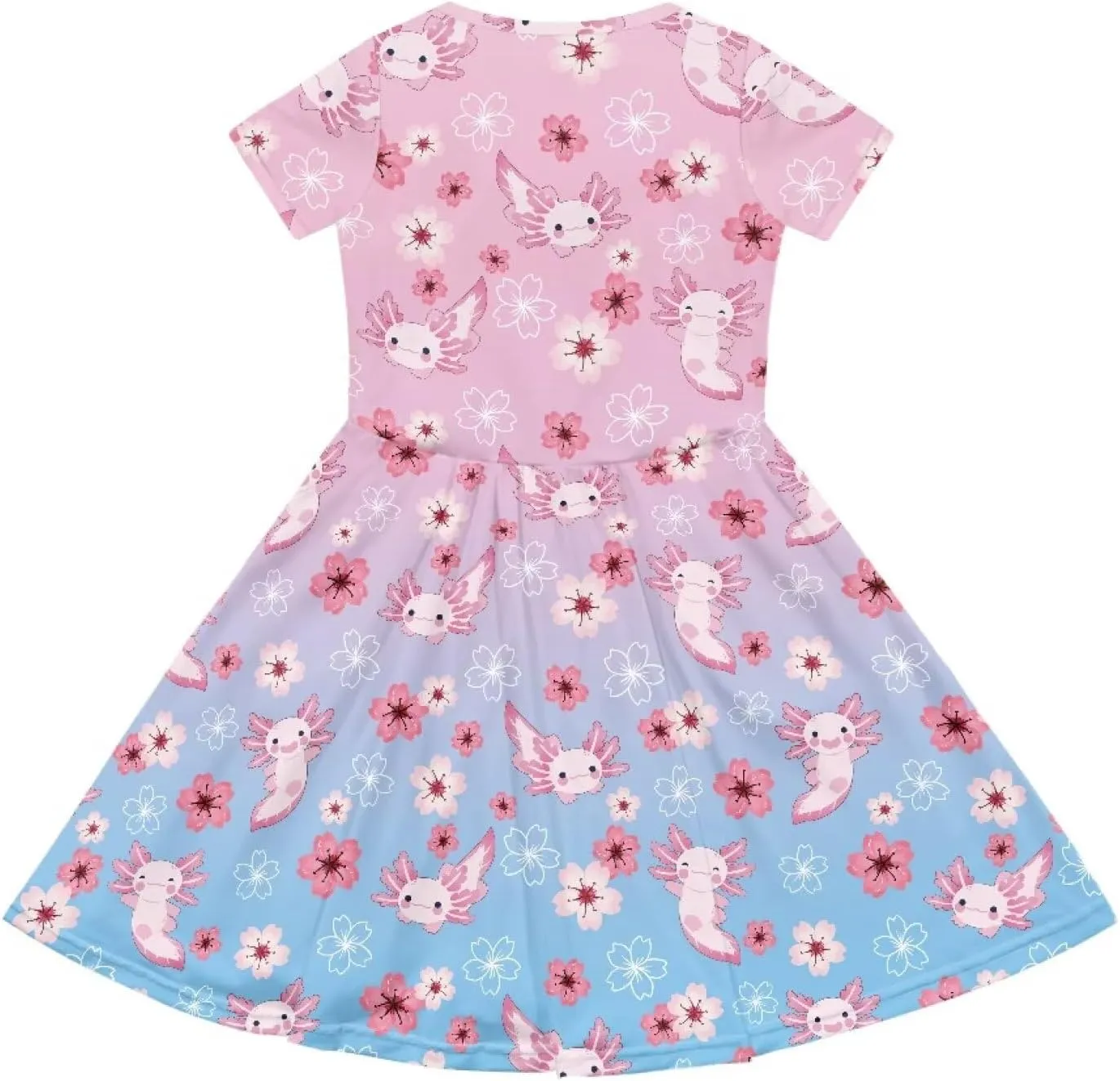 Summer Knee-Length Dresses for Girls 2-14 Years Old Machine Washable and Wrinkle-Resistant