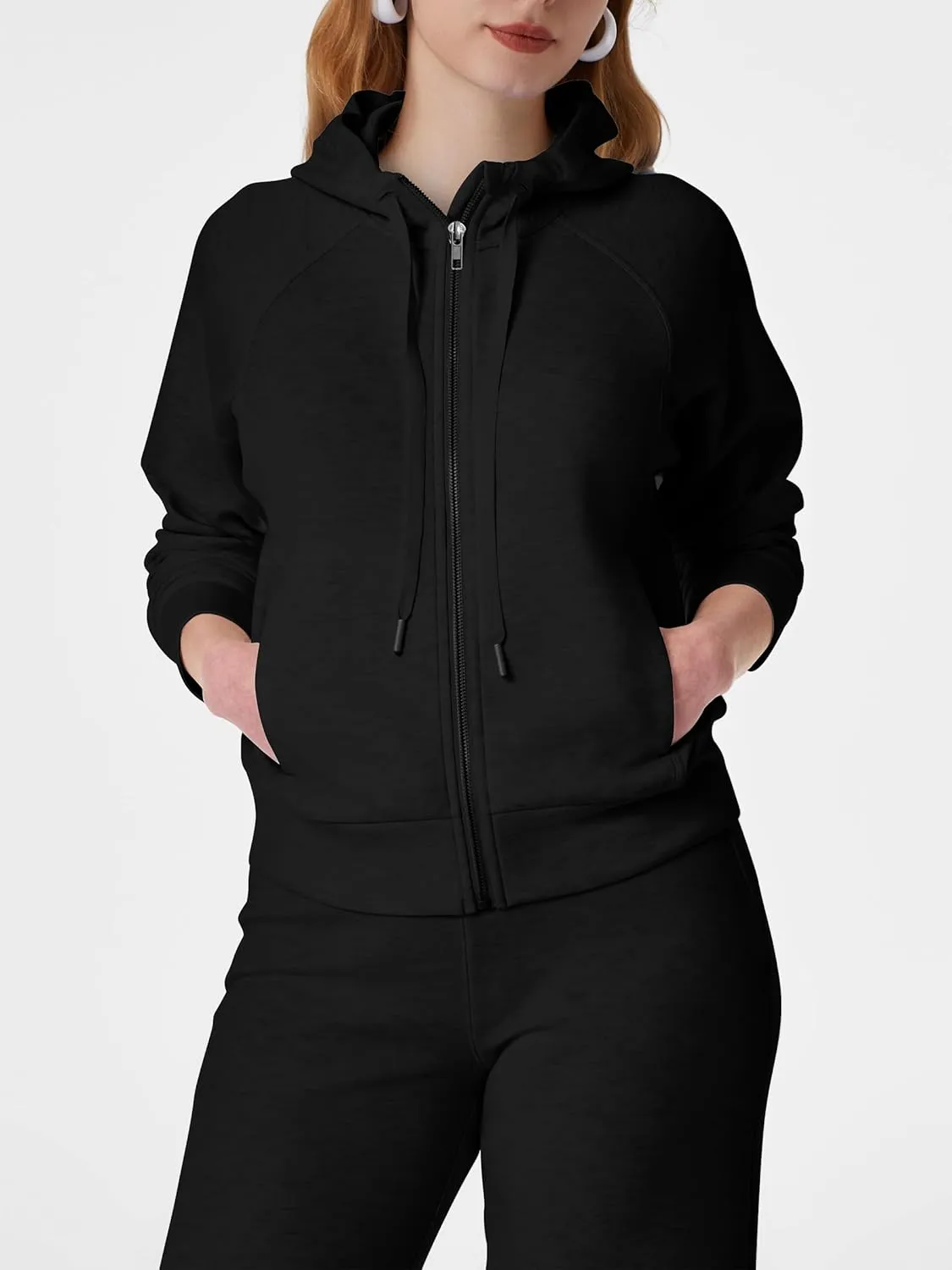 SuperPrity Women 2 Piece Outfits Sweatsuits 2024 Fall Zip Up Hoodie Sweatshirt Sweatpants Tracksuit Matching Sweat Lounge Set