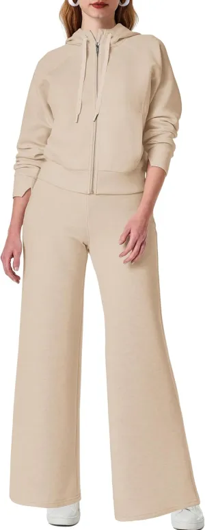 SuperPrity Women 2 Piece Outfits Sweatsuits 2024 Fall Zip Up Hoodie Sweatshirt Sweatpants Tracksuit Matching Sweat Lounge Set
