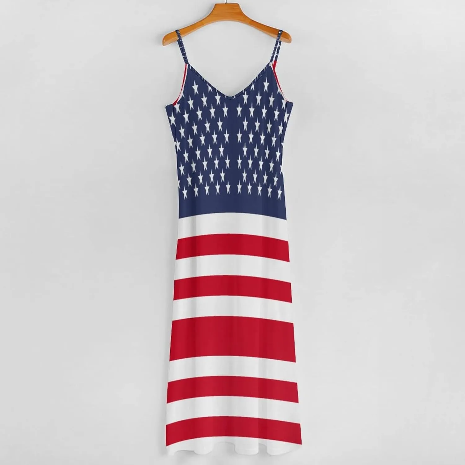 TAIZIYEAH Long Dress American Flag Women's Summer Casual Loose Dress Long Dress Short Sleeve for Girls Fashion Skirts 3XL