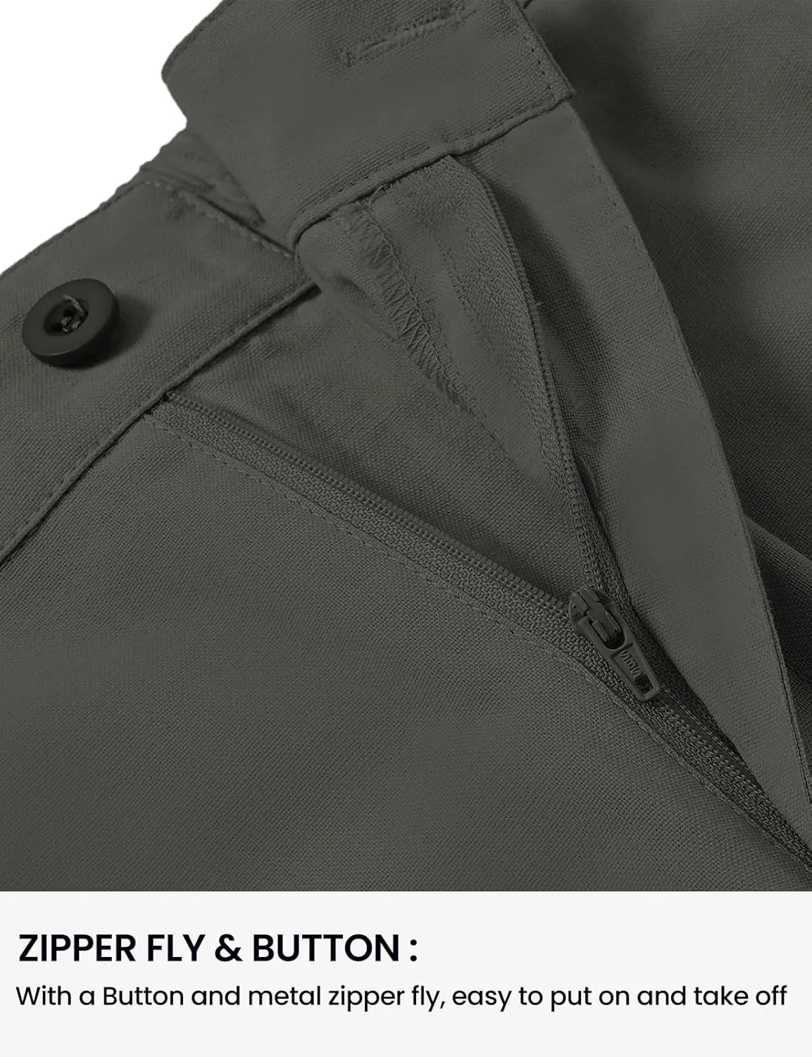 TBMPOY Men’s Linen Pants Casual Lightweight Beach Summer Pants Elastic Waist Slim Fit Trousers