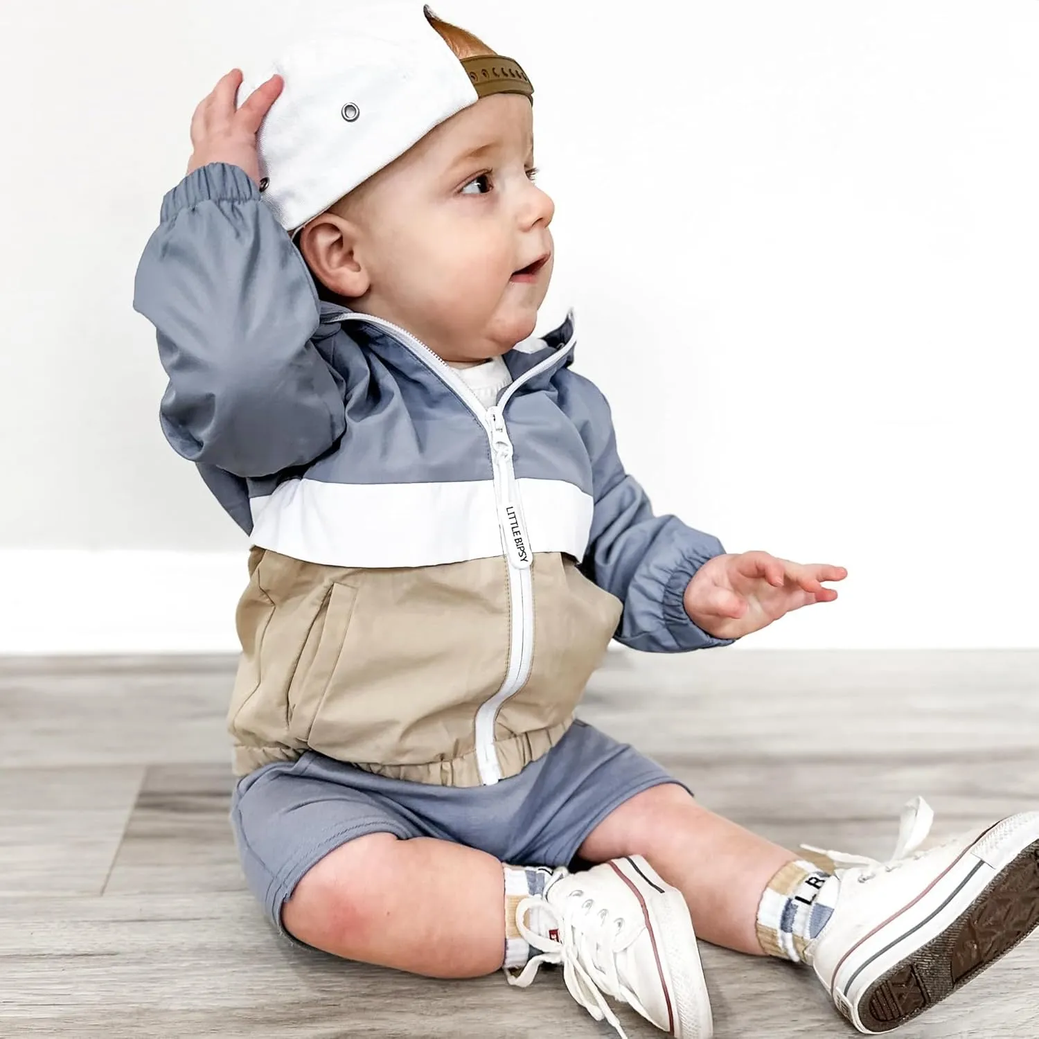 Toddler Baby Boy Hooded Jacket Long Sleeve Flap Pocket Zip Up Hoodie Coat Fall Winter Outwear