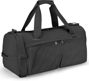 Travel Duffle Bag,Weekender Bags for Women with Shoe CompartmentCarry on Overnight Bag Gym Duffel Bag (black)