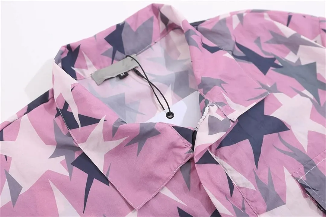 Vsadsau Print Hooded Jackets Men Harajuku Hip Hop Zipper Coat Streetwear Casual Light Couple Jacket