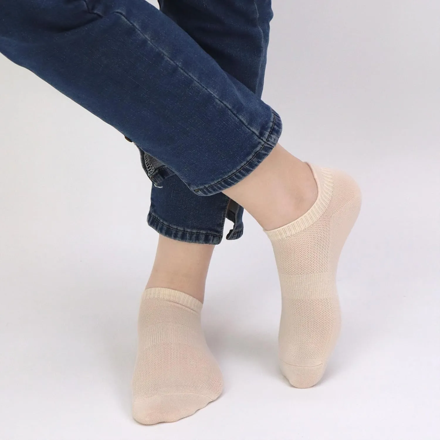 Women No Show Viscose Bamboo Socks Arch Support Thin Low Cut Bulk Breathable Soft Family Wholesale 50 Pairs