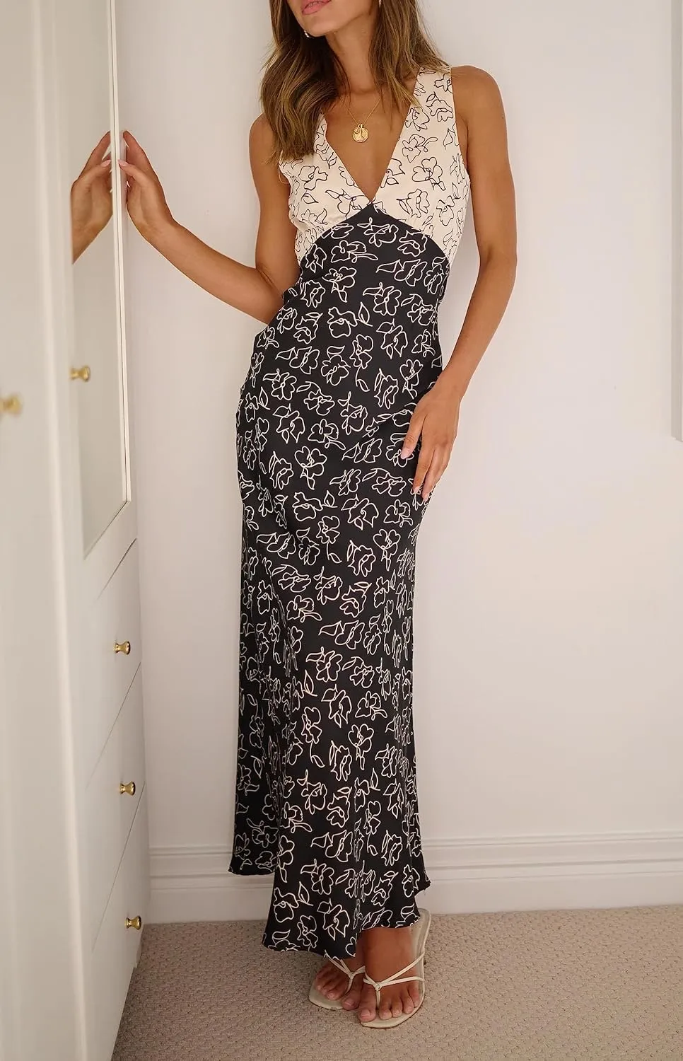 Women Sexy Spaghetti Strap Patchwork Maxi Dress Off Shoulder Hollow Out Long Dress Y2k Bodycon Backless Night Party Dress
