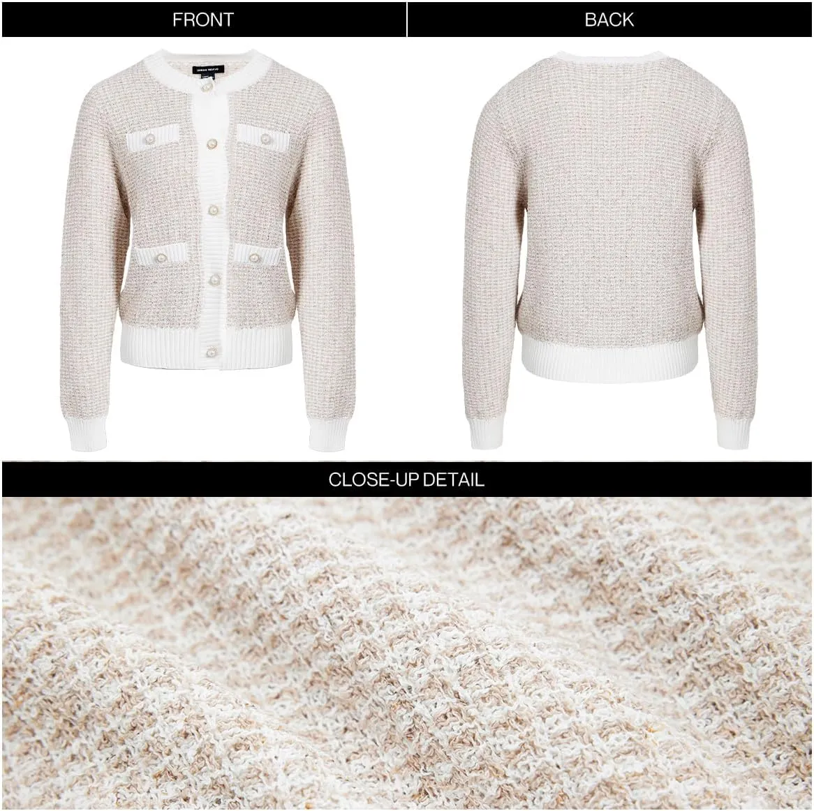 Women's Cardigan Sweaters Open Front Pearl Button Down Long Sleeve Casual Lightweight Knit Trendy Fall Outfits