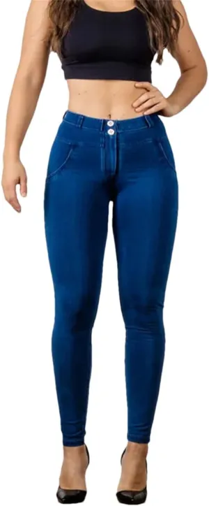 Women's High Waisted Stretchy Butt Lifting Skinny Jeans Comfort Yoga Pencil Denim Pants Streetwear
